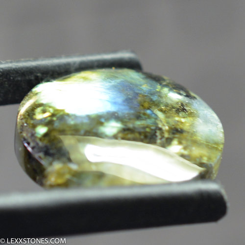 Fractal Multi Color Madagascar Labradorite Cabochon Shimmering Labradorescence Hand Crafted By LEXX STONES 22 Carats
