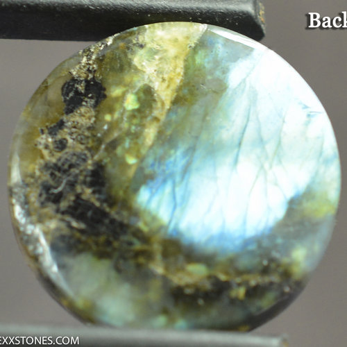 Fractal Multi Color Madagascar Labradorite Cabochon Shimmering Labradorescence Hand Crafted By LEXX STONES 22 Carats