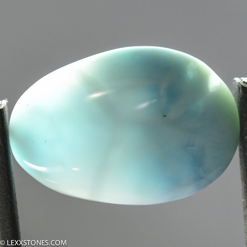 High Grade Vibrant Larimar Blue Pectolite Gemstone Cabochon Hand Crafted By LEXX STONES 22 Carats