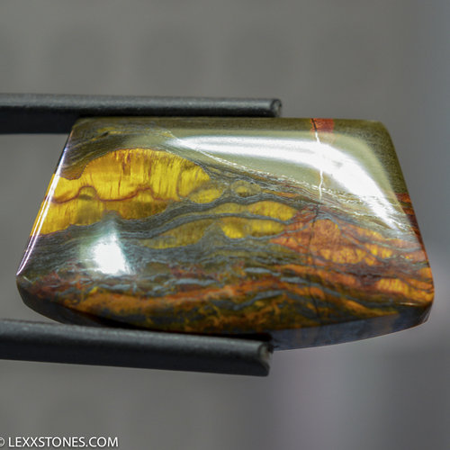 Scenic Australian Brockman Marra Mamba Chatoyant Gemstone Cabochon Hand Cut And Polished By LEXX STONES 60 Carats