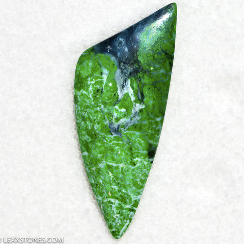 Rare Old Stock Pre-Embargo "Moss In Snow" Burmese Maw Sit Sit Gemstone Cabochon Hand Crafted by LEXX STONES 38 Carats