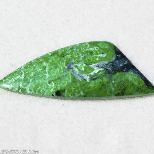 Rare Old Stock Pre-Embargo "Moss In Snow" Burmese Maw Sit Sit Gemstone Cabochon Hand Crafted by LEXX STONES 38 Carats