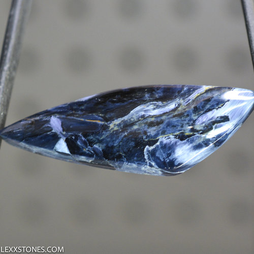 Flashy Chatoyant Namibian Blue Pietersite Gemstone Cabochon Hand Crafted By LEXX STONES 31.5 Carats
