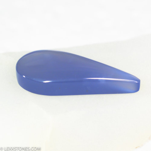 Rare Namibian Gem Blue Otjoruharui  Chalcedony Gemstone Cabochon Hand Crafted By LEXX STONES 16 carats