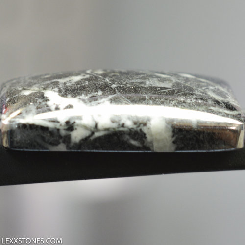 Rare Native Silver In Cobaltite Gemstone Cabochon Hand Crafted by Lexx Stones 119 Carats