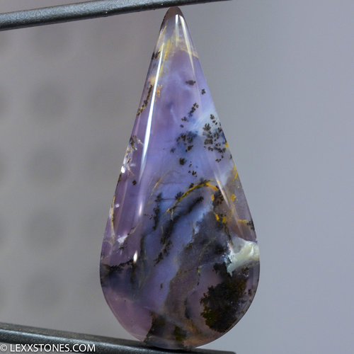 Amethyst Sage Agate Gemstone Cabochon Hand Crafted by LEXX STONES 49 Carats