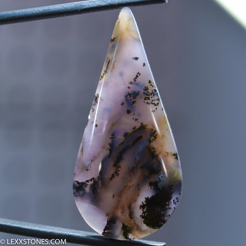Amethyst Sage Agate Gemstone Cabochon Hand Crafted by LEXX STONES 49 Carats