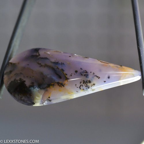 Amethyst Sage Agate Gemstone Cabochon Hand Crafted by LEXX STONES 49 Carats