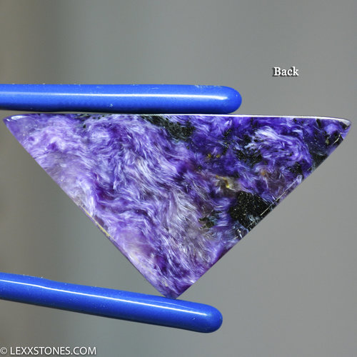 Rare High Grade Chatoyant Siberian Charoite Gemstone Cabochon Hand Crafted by LEXX STONES 40 Carats