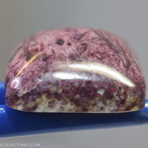 Rare Chatoyant Nevada Rose Dumortierite Gemstone Cabochon Hand Crafted By Lexx Stones 116 Carats