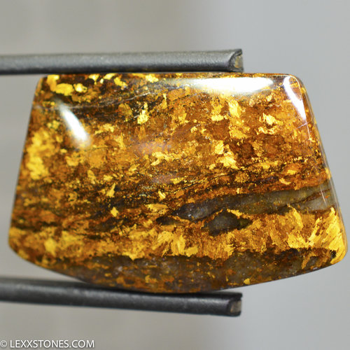 Chatoyant Golden Amphibolite Gemstone Cabochon Hand Cut And Polished By LEXX STONES 47 Carats