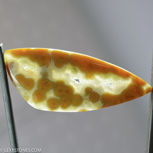 Orbicular Indonesian River Jasper Gemstone Double Sided Cabochon Hand Crafted By LEXX STONES 32 Carats