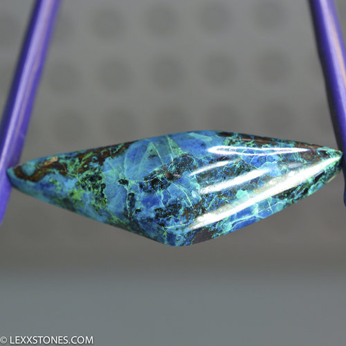 Super Colorful Namibian Shattuckite Chrysocolla Malachite Cuprite Gemstone Cabochon Hand Crafted By Lexx Stones 89 Carats