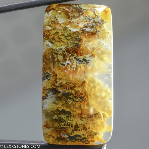 Gorgeous North Ridge Plume Agate Gemstone Cabochon Hand Crafted By Lexx Stones 61 Carats