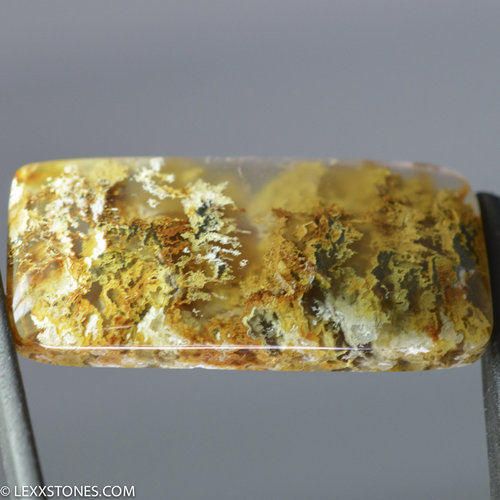 Gorgeous North Ridge Plume Agate Gemstone Cabochon Hand Crafted By Lexx Stones 61 Carats