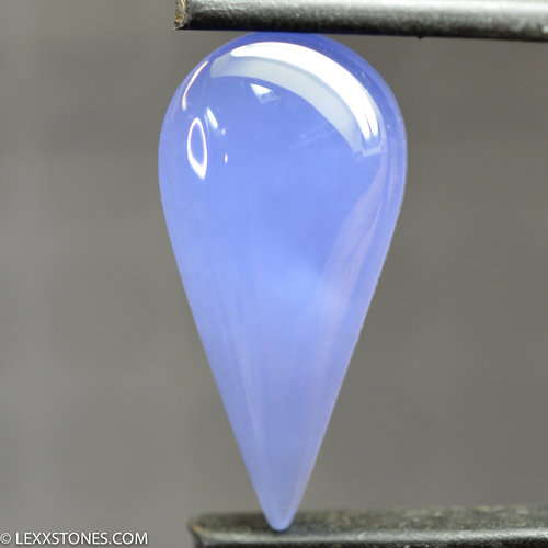 Rare Namibian Gem Blue Otjoruharui Chalcedony Gemstone Cabochon Hand Crafted By LEXX STONES 17.5 carats