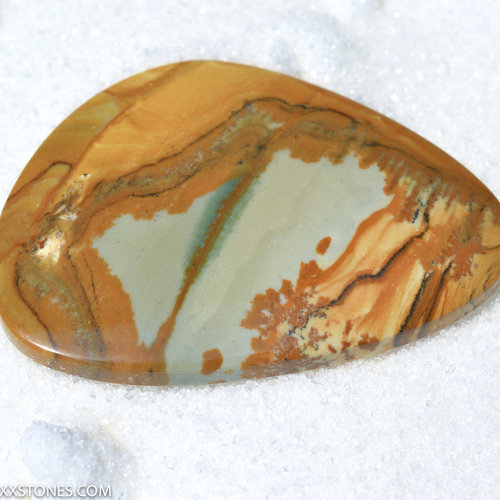High Grade Scenic Owyhee Picture Jasper Gemstone Cabochon Hand Crafted By LEXX STONES 89 Carats