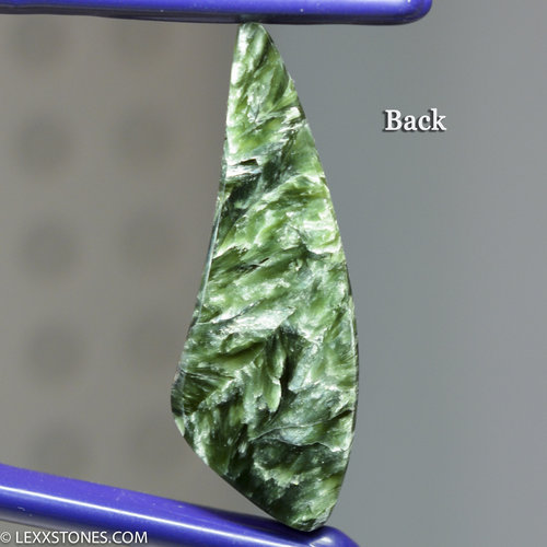 Chatoyant Russian Seraphinite Gemstone Cabochon Hand Crafted by LEXX STONES 47 Carats