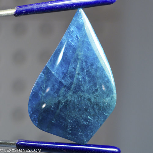 Gorgeous Deep Blue Apatite Gemstone Cabochon Hand Crafted By LEXX STONES 75 Carats