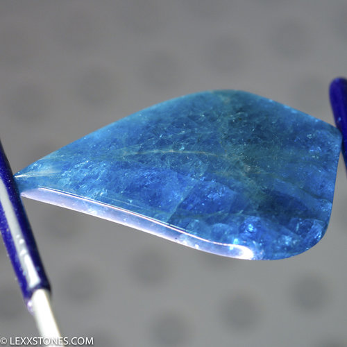 Gorgeous Deep Blue Apatite Gemstone Cabochon Hand Crafted By LEXX STONES 75 Carats
