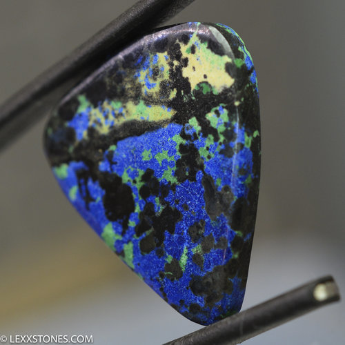 Authentic Old Stock Bisbee Azur-Malachite Chrysocolla Gemstone Cabochon Hand Crafted By Lexx Stones 24 Carats