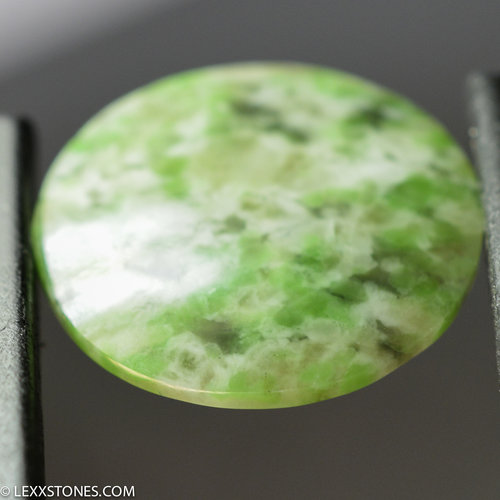Mottled Green Wyoming Jade  Gemstone Cabochon Hand Crafted by LEXX STONES 11 Carats