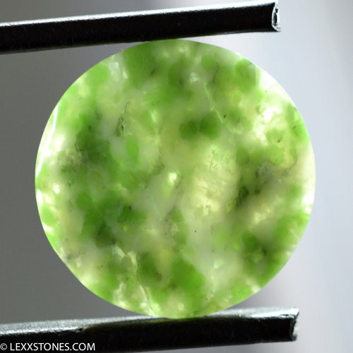 Mottled Green Wyoming Jade  Gemstone Cabochon Hand Crafted by LEXX STONES 11 Carats