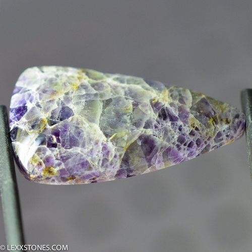 Authentic White Utah Kaleidascope Prism Gemstone Cabochon Hand Crafted By Lexx Stones 41 Carats