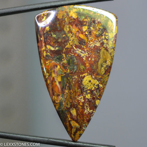 Authentic Oregon Kaleidoscope Jasper Gemstone Cabochon Hand Crafted By Lexx Stones 55 Carats