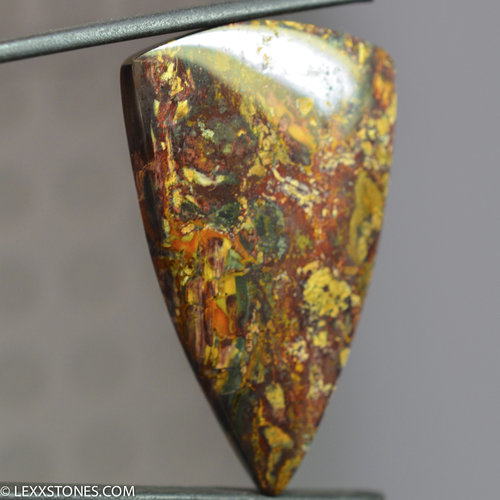 Authentic Oregon Kaleidoscope Jasper Gemstone Cabochon Hand Crafted By Lexx Stones 55 Carats