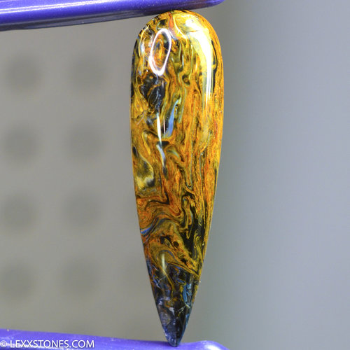 Fiery High Chatoyancy Namibian Pietersite Gemstone Cabochon Hand Crafted By LEXX STONES 40 Carats