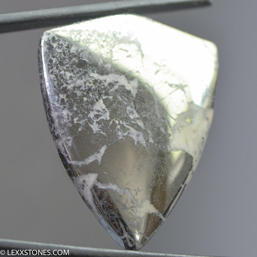 Rare Native Silver In Cobaltite Gemstone Heart Cabochon Hand Crafted by Lexx Stones 126 Carats