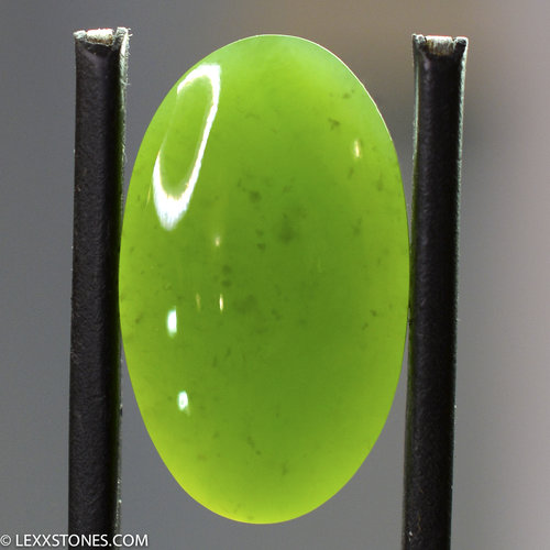 High Grade Wyoming Apple Green Nephrite Jade Gemstone Cabochon Hand Carved by LEXX STONES 19 Carats