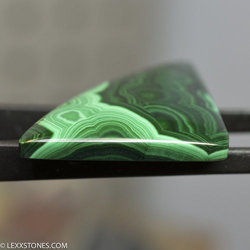 Vibrant Trippy Orbicular Congo Malachite Gemstone Cabochon Hand Crafted By Lexx Stones 109 Carats