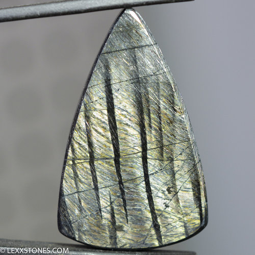 Super Flashy Hypersthene Cabochon Shimmering Schiller Hand Crafted By LEXX STONES 63 Carats