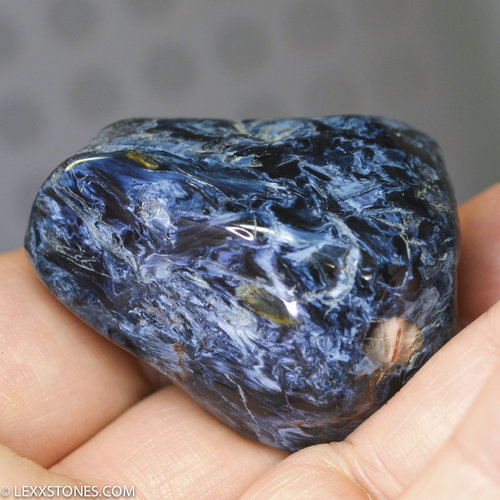 Flashy Rare Chatoyant Namibian Blue Pietersite Polished Gemstone Cobble Hand Crafted By LEXX STONES 52 Grams