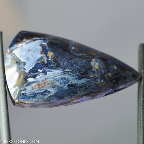 Flashy Rare Chatoyant Namibian Purple Blue Pietersite Gemstone Cabochon Hand Crafted By LEXX STONES 54 Carats