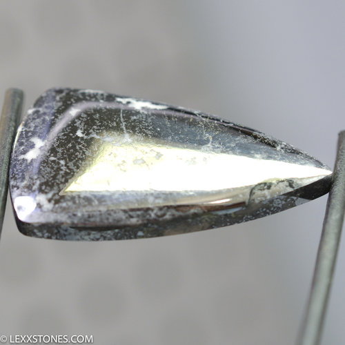 Rare Native Silver In Cobaltite Gemstone Heart Cabochon Hand Crafted by Lexx Stones 103 Carats