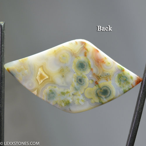 Colorful Vintage Ocean Jasper Gemstone Cabochon Hand Crafted By LEXX STONES 54 Carats