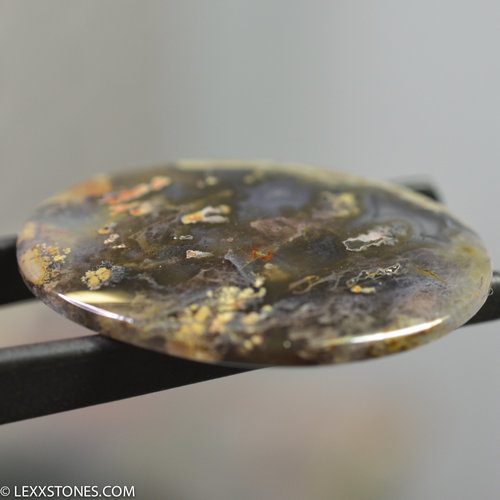 Authentic Priday Thunderegg Plume Moss Agate Gemstone Cabochon Hand Crafted By Lexx Stones 40 Carats