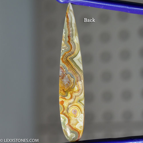 Colorful Laguna Lace Agate Gemstone Cabochon Hand Crafted By LEXX STONES 33 Carats