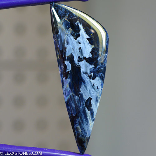 Flashy Rare Chatoyant Namibian Purple  Pietersite Gemstone Cabochon Hand Crafted By LEXX STONES 55 Carats