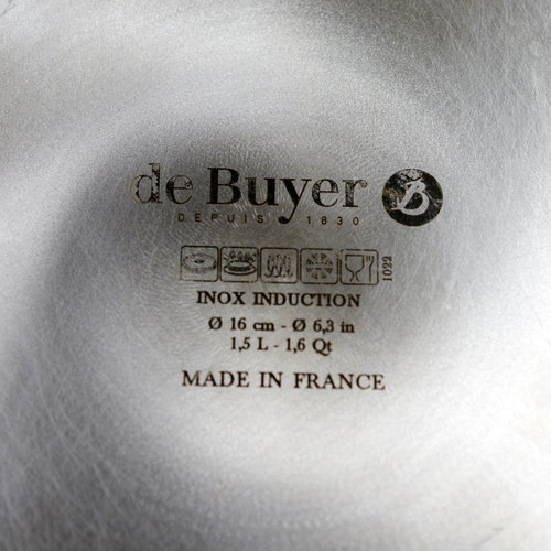 de Buyer Affinity ø16 INOX Induction 5 Ply 1.5L Saucepan NIB Lexx Stones