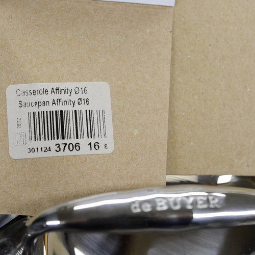 de Buyer Affinity ø16 INOX Induction 5 Ply 1.5L Saucepan NIB Lexx Stones