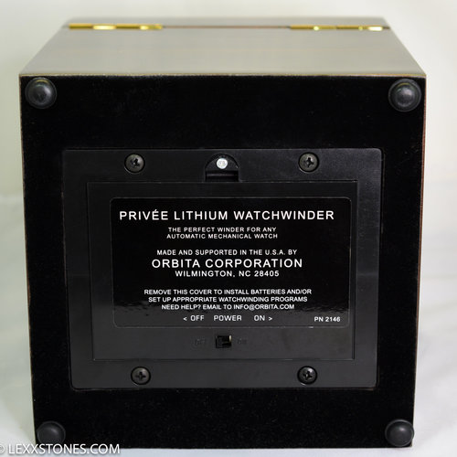 Orbita USA Privee Rx Programmable Single Watch Winder Macassar Ebony New Old Stock 48357