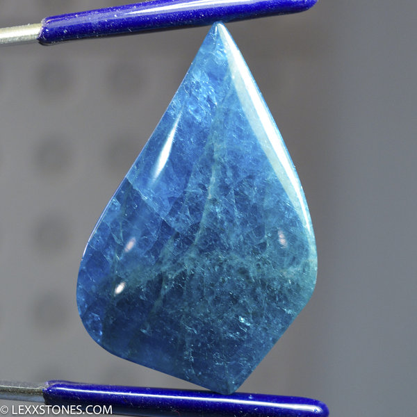 Gorgeous Deep Blue Apatite Gemstone Cabochon Hand Crafted By LEXX STONES 75 Carats