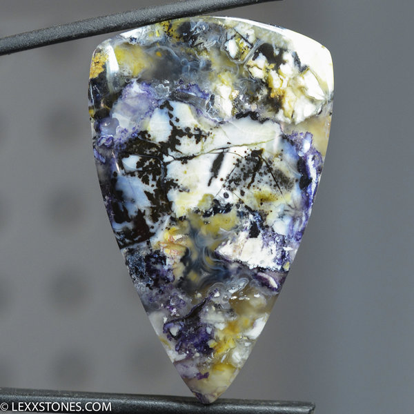 Rare Brecciated Dendritic Botryoidal Tiffany Stone Gemstone Cabochon Hand Crafted By LEXX STONES 77 Carats