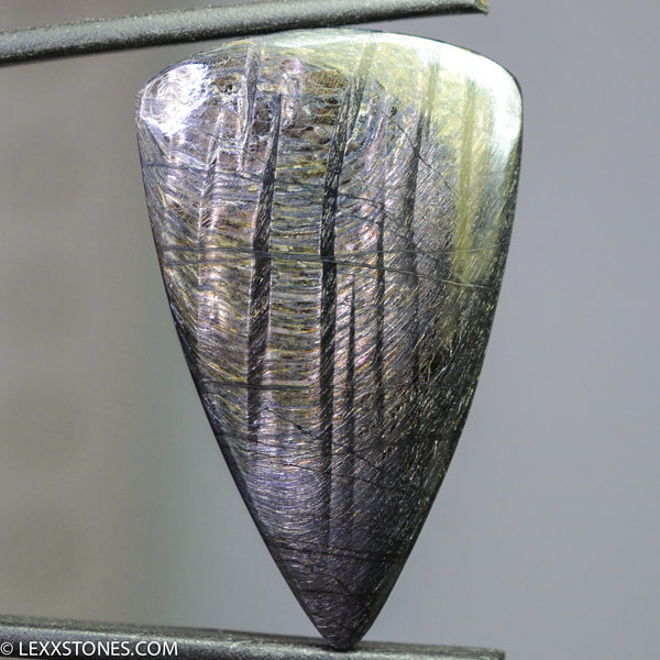 Super Flashy Hypersthene Cabochon Shimmering Schiller Hand Crafted By LEXX STONES 63 Carats