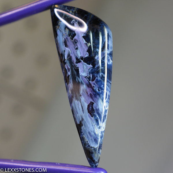 Flashy Rare Chatoyant Namibian Purple  Pietersite Gemstone Cabochon Hand Crafted By LEXX STONES 55 Carats