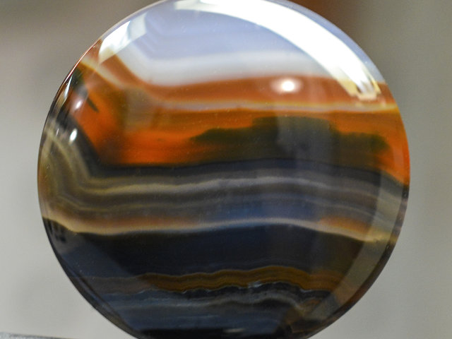 Natural Piranha Agate Round Gemstone Cabochon By Lexx Stones 63 Carats